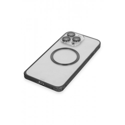 Joko iPhone 15 Pro Max Kılıf Metal Bumper Magneticsafe Kapak - Siyah Joko iPhone 15 Pro Max Kılıf Metal Bumper Magneticsafe Kapak - Siyah