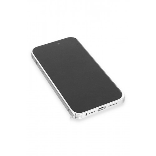 Joko iPhone 15 Pro Max Kılıf Metal Bumper Magneticsafe Kapak - Gümüş Joko iPhone 15 Pro Max Kılıf Metal Bumper Magneticsafe Kapak - Gümüş