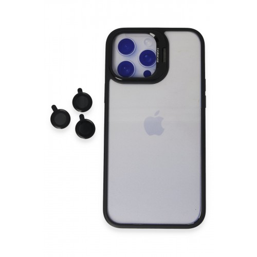 Joko iPhone 15 Pro Kılıf Roblox Lens Standlı Kapak - Siyah