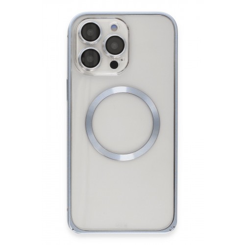 Joko iPhone 13 Pro Max Kılıf Metal Bumper Magneticsafe Kapak - Sierra Blue Joko iPhone 13 Pro Max Kılıf Metal Bumper Magneticsafe Kapak - Sierra Blue