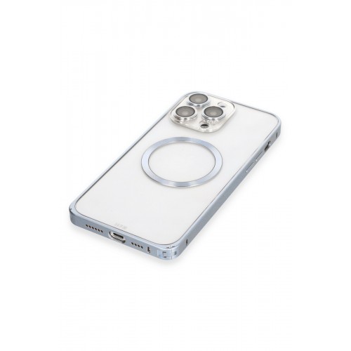 Joko iPhone 13 Pro Max Kılıf Metal Bumper Magneticsafe Kapak - Sierra Blue Joko iPhone 13 Pro Max Kılıf Metal Bumper Magneticsafe Kapak - Sierra Blue