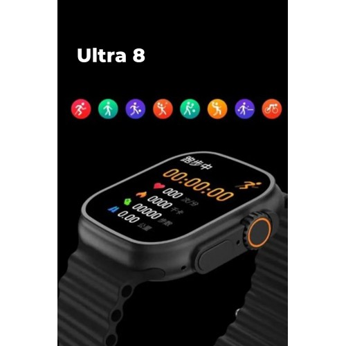 Joko Ultra 8 2.1 inç IPS Ekran Konuşma ve NFC Özellikli Akıllı Saat - Siyah Joko Ultra 8 2.1 inç IPS Ekran Konuşma ve NFC Özellikli Akıllı Saat - Siyah