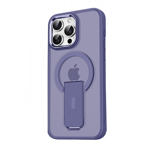 Joko iPhone 15 Pro Tork Magsafe Standlı Kapak - Derin Mor
