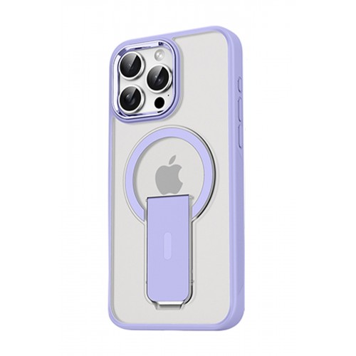 Joko iPhone 15 Pro Tork Magsafe Standlı Kapak - Lila