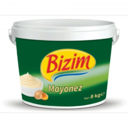 BİZİM MUTFAK - MAYONEZ KOVA (1 X 8 KG) BİZİM