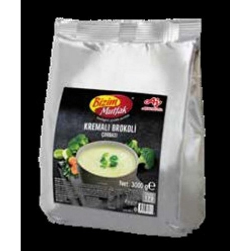 BİZİM MUTFAK - ÇORBA BROKOLİ (1 X 3 KG) BİZİM MUTFAK