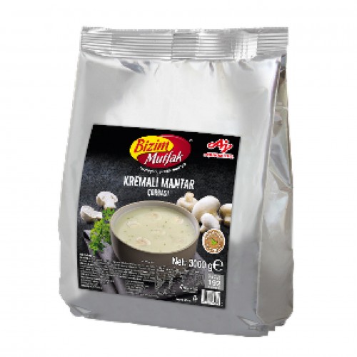 BİZİM MUTFAK - ÇORBA KREMALI MANTAR (1 X 3 KG) BİZİM MUTFAK