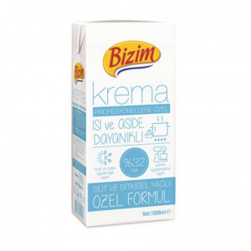 BİZİM MUTFAK - KREMA 2 YAĞLI(SÜT - BİTKSL KRŞM) (1 X 1 LT) BİZİM BİZİM MUTFAK - KREMA 2 YAĞLI(SÜT - BİTKSL KRŞM) (1 X 1 LT) BİZİM