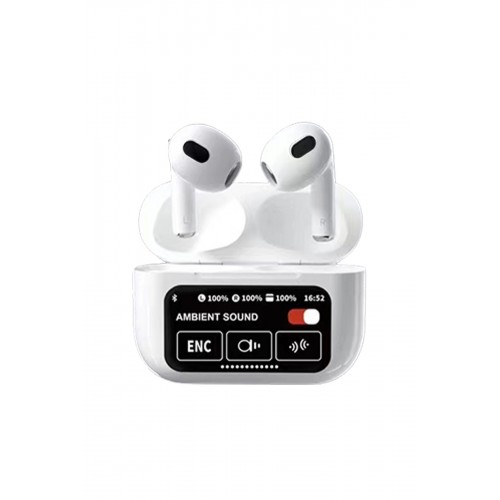 KARLER BASS A10 PRO AKTIF GÜRÜLTÜ ENGELLEYICI ÖZELLIKLI DIJITAL EKRANLI AIPODS BLUETOOTH KULAKLIK - BEYAZ
