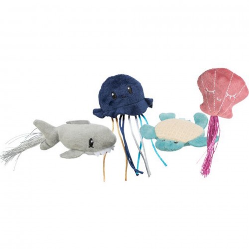 Trixie Kedi Oyuncağı, Deniz Canlıları Şeklinde, Peluş, Kediotlu 5-8cm Trixie Kedi Oyuncağı, Deniz Canlıları Şeklinde, Peluş, Kediotlu 5-8cm