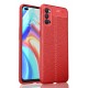 Newface Oppo Reno 4 Kılıf Focus Derili Silikon - Kırmızı Newface Oppo Reno 4 Kılıf Focus Derili Silikon - Kırmızı