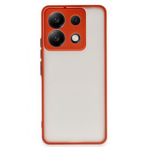 Newface Xiaomi Redmi Note 13 5G Kılıf Montreal Silikon Kapak - Kırmızı