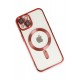 Newface iPhone 14 Plus Kılıf Kross Magneticsafe Kapak - Kırmızı