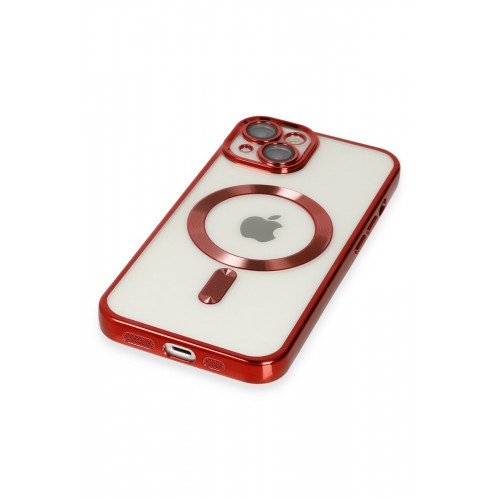 Newface iPhone 14 Plus Kılıf Kross Magneticsafe Kapak - Kırmızı Newface iPhone 14 Plus Kılıf Kross Magneticsafe Kapak - Kırmızı