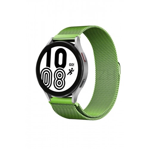 Newface Samsung Galaxy Watch 6 Metal Mıknatıslı Kordon - Yeşil Newface Samsung Galaxy Watch 6 Metal Mıknatıslı Kordon - Yeşil