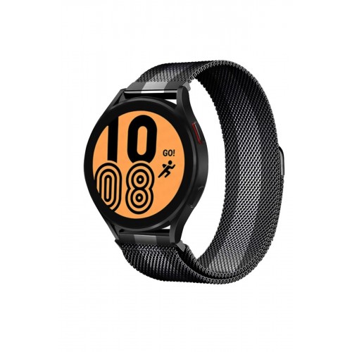 Newface Samsung Galaxy Watch 6 Metal Mıknatıslı Kordon - Siyah-Beyaz Newface Samsung Galaxy Watch 6 Metal Mıknatıslı Kordon - Siyah-Beyaz