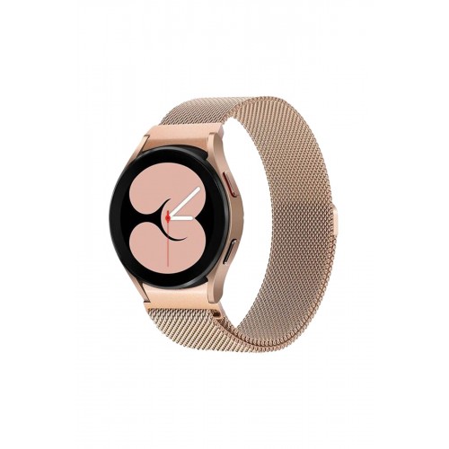Newface Samsung Galaxy Watch 6 Metal Mıknatıslı Kordon - Gold Newface Samsung Galaxy Watch 6 Metal Mıknatıslı Kordon - Gold