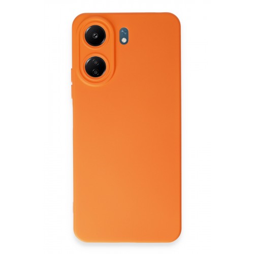 Newface Xiaomi Poco C65 Kılıf Nano içi Kadife Silikon - Turuncu Newface Xiaomi Poco C65 Kılıf Nano içi Kadife Silikon - Turuncu