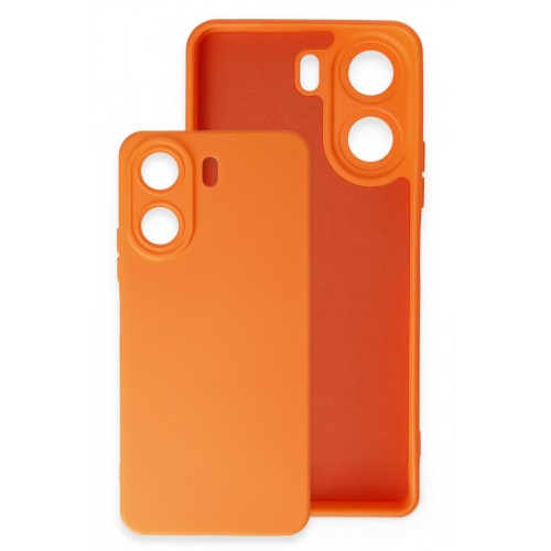 Newface Xiaomi Poco C65 Kılıf Nano içi Kadife Silikon - Turuncu Newface Xiaomi Poco C65 Kılıf Nano içi Kadife Silikon - Turuncu