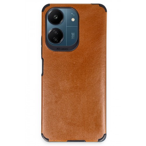 Newface Xiaomi Poco C65 Kılıf Loop Deri Silikon - Kahverengi Newface Xiaomi Poco C65 Kılıf Loop Deri Silikon - Kahverengi