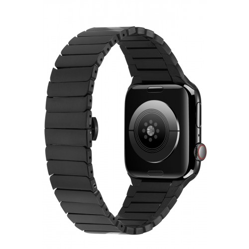 Newface Apple Watch 42mm KR400 Metal Kordon - Siyah Newface Apple Watch 42mm KR400 Metal Kordon - Siyah