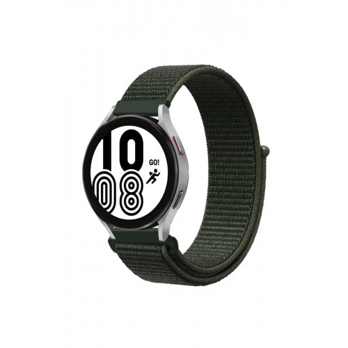 Newface Samsung Galaxy Watch 6 Hasırlı Cırtcırtlı Kordon - Haki Yeşil Newface Samsung Galaxy Watch 6 Hasırlı Cırtcırtlı Kordon - Haki Yeşil