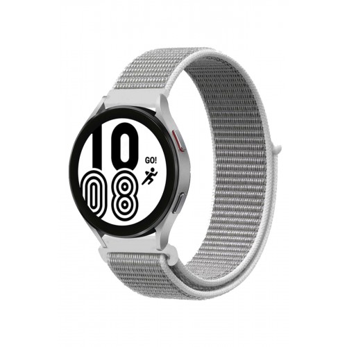 Newface Samsung Galaxy Watch 5 Hasırlı Cırtcırtlı Kordon - Beyaz Newface Samsung Galaxy Watch 5 Hasırlı Cırtcırtlı Kordon - Beyaz