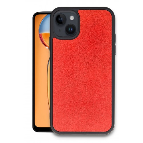 Newface iPhone 14 Kılıf Aras Deri Kapak - Kırmızı Newface iPhone 14 Kılıf Aras Deri Kapak - Kırmızı