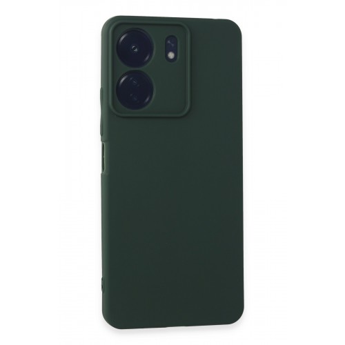 Newface Xiaomi Poco C65 Kılıf First Silikon - Koyu Yeşil