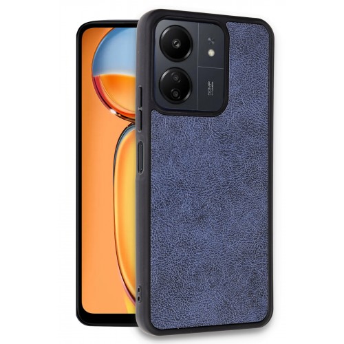 Newface Xiaomi Poco C65 Kılıf Aras Deri Kapak - Lacivert Newface Xiaomi Poco C65 Kılıf Aras Deri Kapak - Lacivert