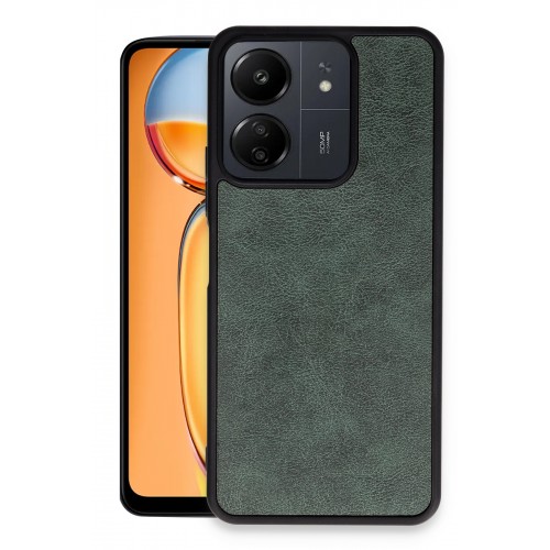Newface Xiaomi Poco C65 Kılıf Aras Deri Kapak - Koyu Yeşil Newface Xiaomi Poco C65 Kılıf Aras Deri Kapak - Koyu Yeşil