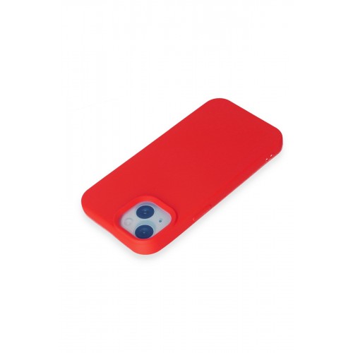 Newface iPhone 15 Kılıf Nano içi Kadife Silikon - Kırmızı Newface iPhone 15 Kılıf Nano içi Kadife Silikon - Kırmızı