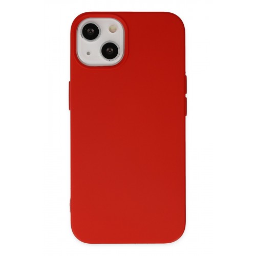 Newface iPhone 15 Pro Kılıf Nano içi Kadife Silikon - Kırmızı