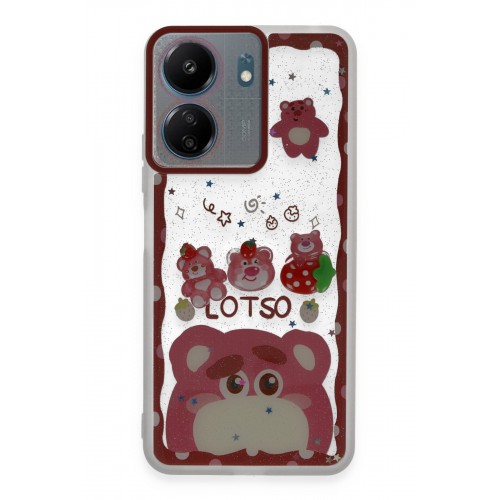 Newface Xiaomi Poco C65 Kılıf Sweet Desenli Silikon Kapak - Pembe Newface Xiaomi Poco C65 Kılıf Sweet Desenli Silikon Kapak - Pembe