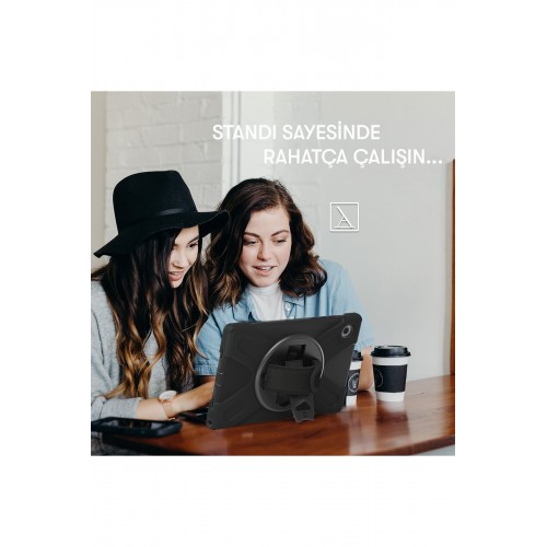 Newface Samsung Galaxy T540 Tab Active Pro Kılıf Amazing Tablet Kapak - Siyah Newface Samsung Galaxy T540 Tab Active Pro Kılıf Amazing Tablet Kapak - Siyah