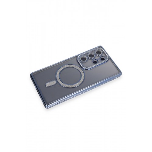 Newface Samsung Galaxy S24 Ultra Kılıf Joke Simli Magneticsafe Kılıf - Mavi Newface Samsung Galaxy S24 Ultra Kılıf Joke Simli Magneticsafe Kılıf - Mavi