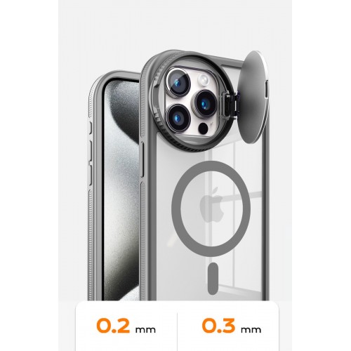 Newface iPhone 14 Pro Max Kılıf Teleskop Lens Magsafe Silikon Kapak - Derin Mor Newface iPhone 14 Pro Max Kılıf Teleskop Lens Magsafe Silikon Kapak - Derin Mor