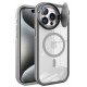 Newface iPhone 15 Pro Kılıf Teleskop Lens Magsafe Silikon Kapak - Titan Gri