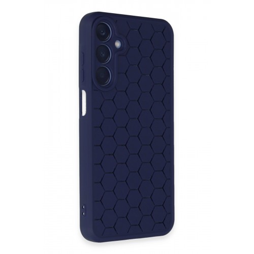 Newface Samsung Galaxy A15 4G Kılıf Petek Silikon Kapak - Lacivert Newface Samsung Galaxy A15 4G Kılıf Petek Silikon Kapak - Lacivert