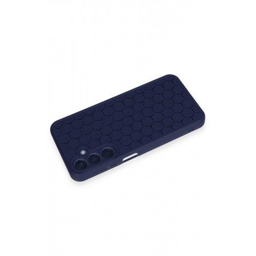 Newface Samsung Galaxy A15 4G Kılıf Petek Silikon Kapak - Lacivert Newface Samsung Galaxy A15 4G Kılıf Petek Silikon Kapak - Lacivert