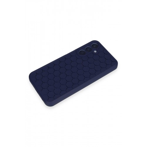 Newface Samsung Galaxy A15 4G Kılıf Petek Silikon Kapak - Lacivert Newface Samsung Galaxy A15 4G Kılıf Petek Silikon Kapak - Lacivert