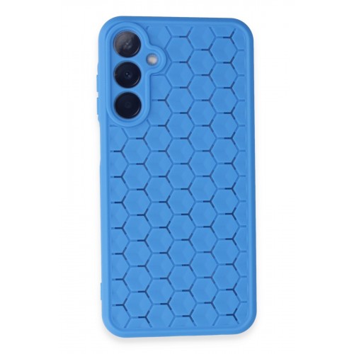 Newface Samsung Galaxy A25 5G Kılıf Petek Silikon Kapak - Mavi Newface Samsung Galaxy A25 5G Kılıf Petek Silikon Kapak - Mavi
