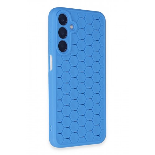 Newface Samsung Galaxy A25 5G Kılıf Petek Silikon Kapak - Mavi Newface Samsung Galaxy A25 5G Kılıf Petek Silikon Kapak - Mavi