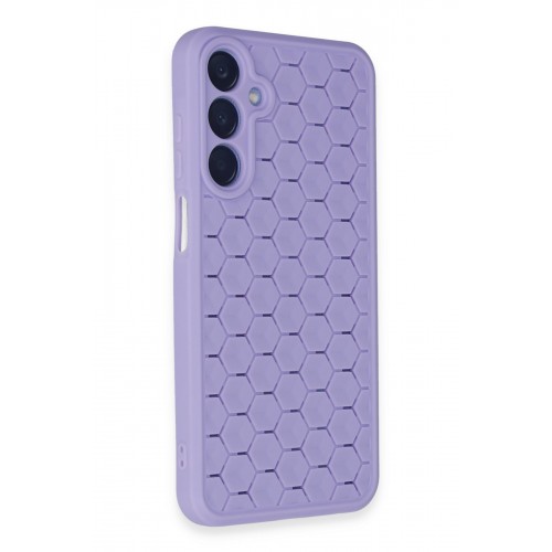 Newface Samsung Galaxy A25 5G Kılıf Petek Silikon Kapak - Lila Newface Samsung Galaxy A25 5G Kılıf Petek Silikon Kapak - Lila