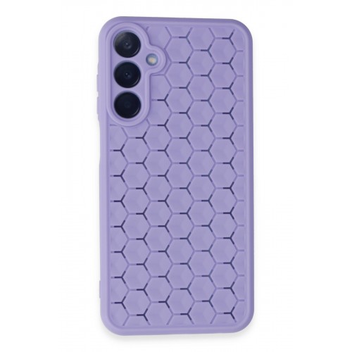 Newface Samsung Galaxy A35 5G Kılıf Petek Silikon Kapak - Lila Newface Samsung Galaxy A35 5G Kılıf Petek Silikon Kapak - Lila