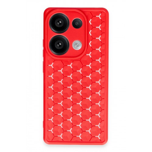 Newface Xiaomi Poco M6 Pro 4G Kılıf Petek Silikon Kapak - Kırmızı Newface Xiaomi Poco M6 Pro 4G Kılıf Petek Silikon Kapak - Kırmızı