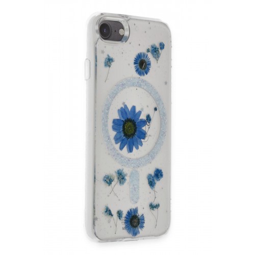Newface iPhone 7 Kılıf Daisy Simli Magsafe Kapak - Mavi Newface iPhone 7 Kılıf Daisy Simli Magsafe Kapak - Mavi