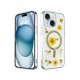 Newface iPhone 14 Kılıf Daisy Simli Magsafe Kapak - Gold Newface iPhone 14 Kılıf Daisy Simli Magsafe Kapak - Gold