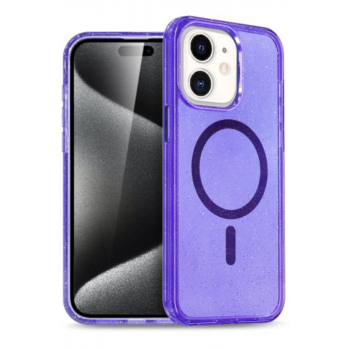 Newface iPhone 11 Kılıf Glow Magsafe Kapak - Mor Newface iPhone 11 Kılıf Glow Magsafe Kapak - Mor
