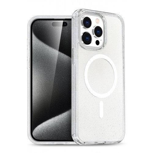 Newface iPhone 15 Pro Kılıf Glow Magsafe Kapak - Şeffaf Newface iPhone 15 Pro Kılıf Glow Magsafe Kapak - Şeffaf